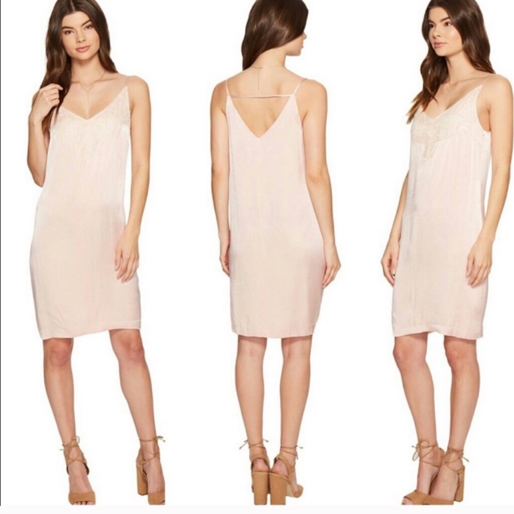 1 STATE Women’s Pink Lace Slip Dress, NWT! Sz M